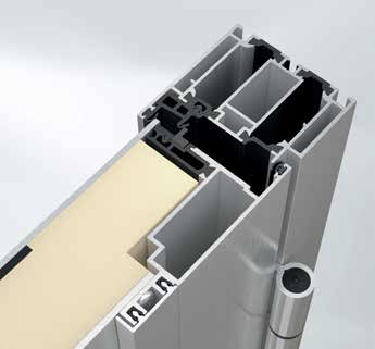 Stabile und hochflexible Aluminiumtür auf Basis von Schüco AD UP 75. Bietet hervorragende Dämmeigenschaften, hohe Stabilität und modernes Design. Kernbautiefe 75 mm mit großem funktionalen und gestalterischen Spielraum. Barrierefreiheit durch Nullschwelle nach DIN 18040.