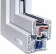 Ideal für langlebige Kunststofffenster mit besonders niedrigen U-Werten. Verfügt zusätzlich zum 7-Kammer-Profil über eine Mitteldichtung. In Kombination mit speziellem Wärmeschutzglas sind Dämmwerte bis Passivhausniveau möglich.